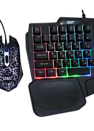 Клавиатура игровая и мышь ukc (7768)