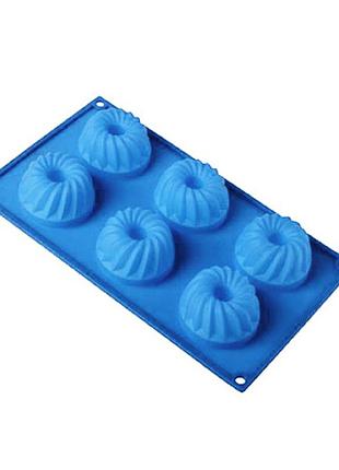 Форма для випікання кексів stenson "кулічі" (mh-3357) силікон