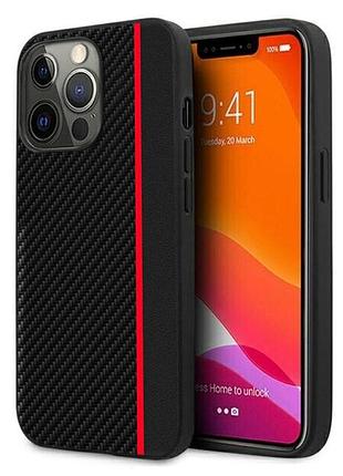 Чехол накладка primolux cfc для apple iphone 15 pro max - black&red