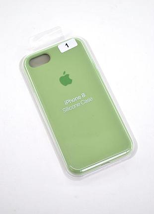 Чохол для телефону iphone 7/8 silicone case original full №18 green