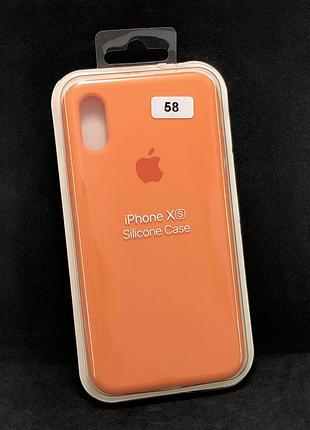 Чехол для телефона iphone x/xs silicone case original full №58 carrot (4you)