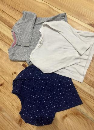3 хлопковых регланы кофточки george 18-24 мес 1.5-2 года