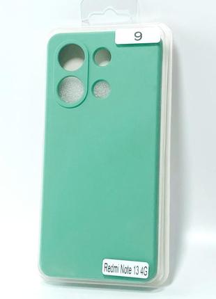 Чехол для телефона xiaomi redmi note 13(4g) silicone original full №9 azure (4you)