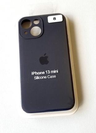 Чехол для телефона iphone 12 silicone case original full camera №8 dark blue (4you)