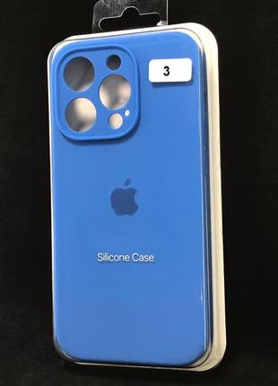 Чохол для телефону iphone 15pro silicone case original full camera №3 iris (4you)
