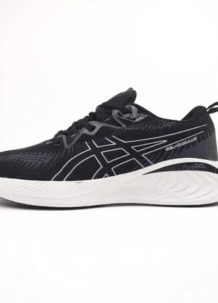 Кроссовки мужские летние gelkayano asics gel cumulus текстильные черные