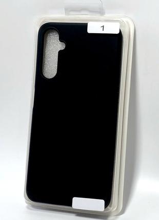 Чехол для телефона samsung a35 silicone original full №1 black (4you)