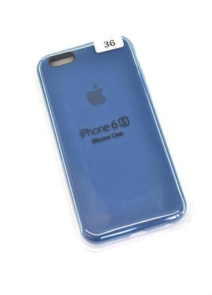 Чехол для телефона iphone 6 /6s silicone case original full №36 saphire (4you)