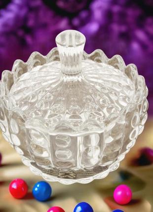 Цукерниця-цукорниця doyalex glass (2155) скляна