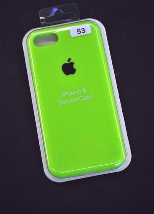 Чохол для телефону iphone 7/8 silicone case original full №53 neon green (4you)