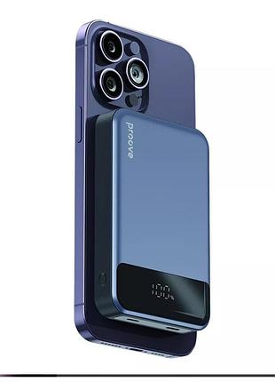 Повербанк с magsafe 10000mah 20w proove hoodman magnetic с беспроводной зарядкой (pbh120010003)