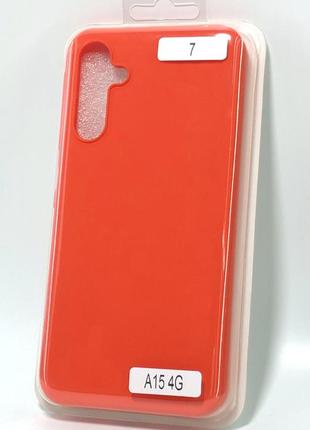 Чехол для телефона samsung a15(4g) silicone original full №7 new apricot (4you)