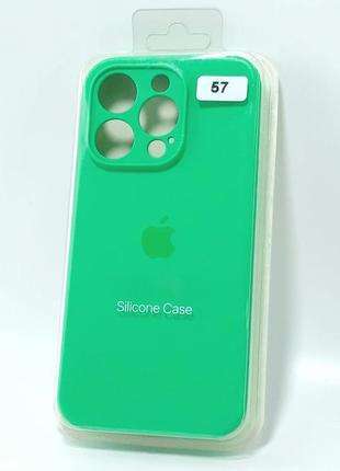 Чохол для телефону iphone 13pro silicone case original full camera №57 grass (4you)