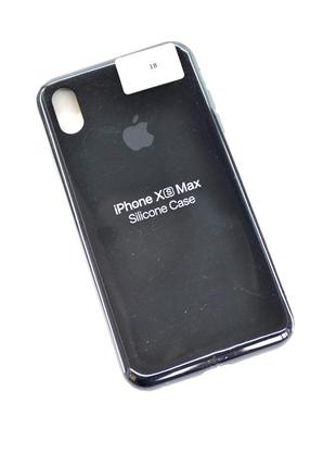 Чехол для телефона iphone xs max silicone case original full №18 black (4you)