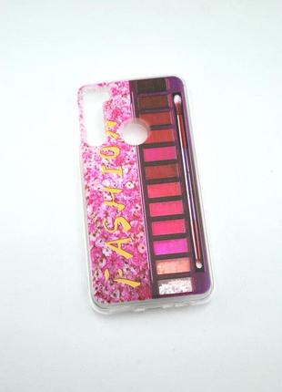 Чехол для телефона xiaomi redmi note 8pro silicone жидкие блестки (g9)