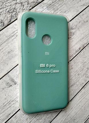 Чехол для телефона xiaomi redmi note 6/6pro silicone original full №9 azure (4you)