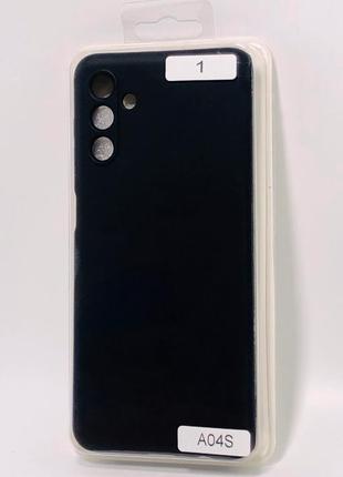 Чохол для телефону samsung a04s/a047 silicone original full №1 black (4you)