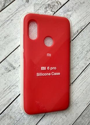 Чехол для телефона xiaomi redmi note 6/6pro silicone original full №5 red (4you)
