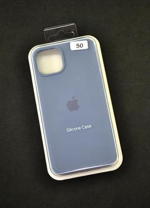 Чехол для телефона iphone 14pro silicone case original full №50 charcoal grey (4you)