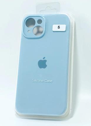 Чохол для телефону iphone 14plus silicone case original full camera №5 powder blue (4you)