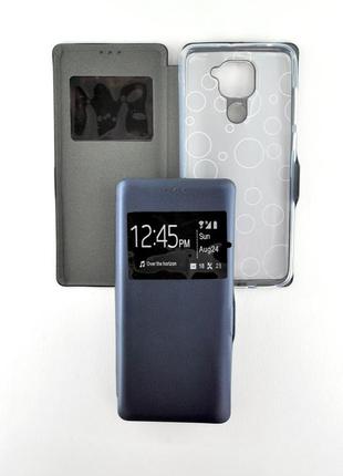 Чехол-книжка для телефона iphone 12mini (5.4) afina dark blue (4you)