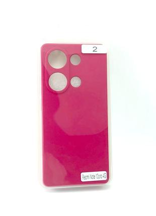 Чехол для телефона xiaomi redmi note 13pro(4g) silicone original full №2 rose red (4you)