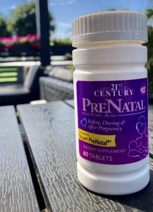 Комплекс вітамінів для вагітних  🐣 prenatal 21st century 60 капсул
