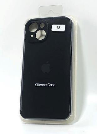 Чехол для телефона iphone 13 silicone case original full camera №18 black (4you)