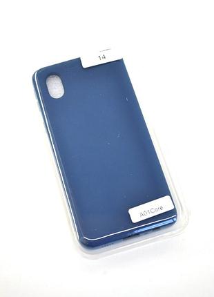 Чехол для телефона samsung a01 core/m01 core silicone original full №14 dark blue (4you)
