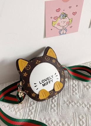 Детская сумочка котик с ушками