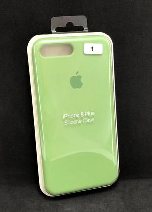 Чохол для телефону iphone 7+/8+ silicone case original full №1 green (4you) "акційна ціна"