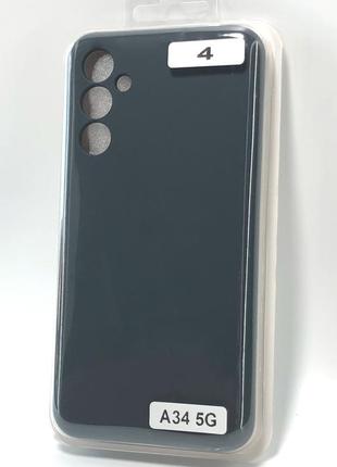 Чехол для телефона samsung a34(5g) silicone original full №4 midnight blue (4you)
