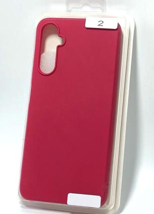 Чохол силіконовий для телефону samsung a35 silicone orig full №2 rose red 4you