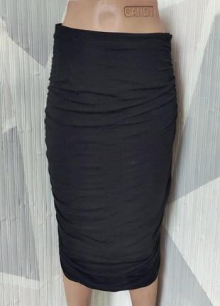 Burberry black ruched skirt sale