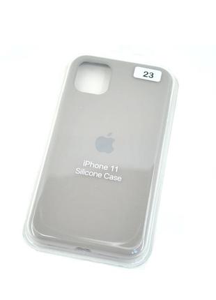 Чехол для телефона iphone x/xs silicone case original full №23 grey (4you)