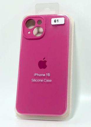 Чехол для телефона iphone 15 silicone case original full camera №61 hibiscous (4you)
