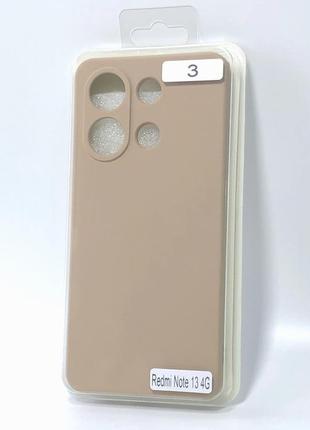 Чехол для телефона xiaomi redmi note 13(4g) silicone original full №3 pink sand (4you)