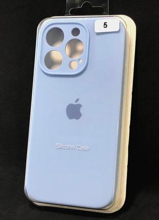 Чохол для телефону iphone 12promax silicone case original full camera №5 powder blue (4you)