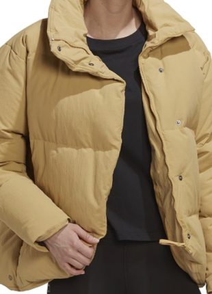 Новый пуховик adidas baffle, бежевый, m, оригинал, с бирками