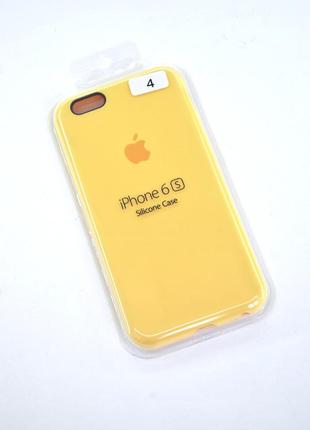 Чехол для телефона iphone 6 /6s silicone case original full №4 yellow (4you)
