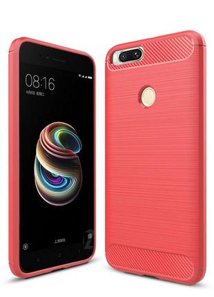 Чохол для телефону samsung j4+/j415 (2018) silicone polished carbon red