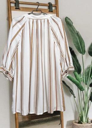 Сорочка натуральна віскоза в смужку next2 фото