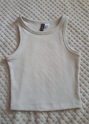 Базовый топ в рубчик от h&m