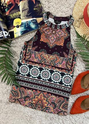 Яскравий топ у принт №15/6