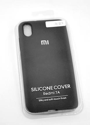 Чехол для телефона xiaomi redmi 7a silicone original full №1 black (4you)