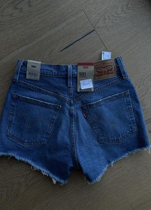 Дуже кайфові нові шорти джинсові levis 501 з кокеткою4 фото