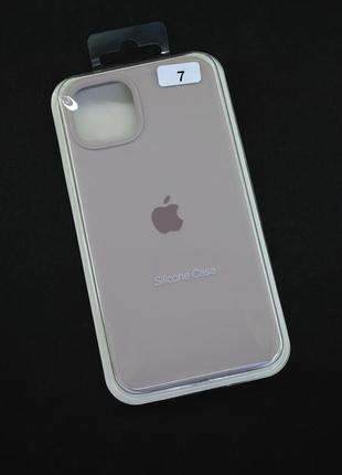 Чехол для телефона iphone 15plus silicone case original full №7 lavander (4you)