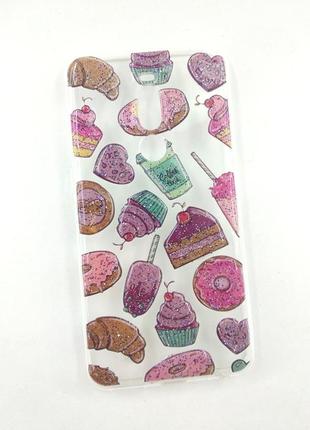 Чехол для телефона xiaomi redmi go silicone juicy print (пончик)