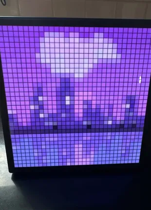 (44) умный светодиодный матричный пиксельный дисплей rgb diy граффити bluetooth app control худи