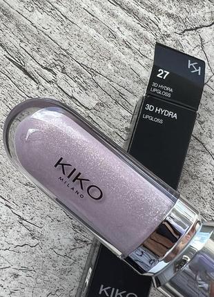 Блиск для губ з тривимірним ефектом 3d hydra 27 kiko milano